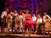 Carla R. Stewart (Shug Avery) & the North American tour cast of The Color Purple, photo by Matthew Murphy