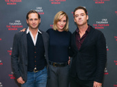 The Parisian Woman stars Josh Lucas, Uma Thurman and Marton Csokas snap a pic.