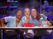Charity Angel Dawson, Desi Oakley & Lenne Klingaman in the national tour of Waitress, photo by Joan Marcus