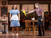 Lenne Klingaman & Jeremy Morse in the national tour of Waitress, photo by Joan Marcus