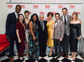 Prince of Broadway's Quentin Oliver Lee, Kaley Ann Voorhees, Emma Stratton, Bryonha Marie Parham, Janet Dacal, Brandon Uranowitz, Michael Xavier and Emily Skinner gather around Harold Prince on his big night.