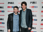 Alex Brightman and Alex Timbers hang out at the off-Broadway opening of Illyria.