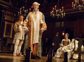 Mark Rylance as King Philippe V of Spain and the cast of Farinelli and the King.