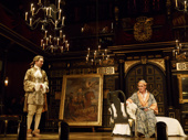 Sam Crane as Farinelli and Mark Rylance as King Philippe V of Spain in Farinelli and the King.