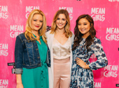 Watch your back! It's the Plastics! Mean Girls queen bees Kate Rockwell, Taylor Louderman and Ashley Park strike a pose.