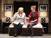 Jayne Houdyshell as Theresa Hanneck and Molly Camp as Kelly in Relevance. 