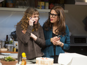Sally Murphy as Ginnie Peters and Jessica Hecht as Sherri Rosen-Mason in Admissions. 