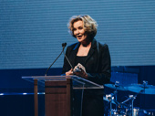 The evening's honoree Jessica Lange takes the stage. Congrats to the Tony winner on receiving the Jason Robards Award for Excellence in Theatre!