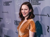 It's The Marvelous Mrs. Maisel! Rachel Brosnahan steps out for the Roundabout Gala. 