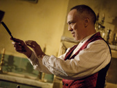 Thom Sesma as Sweeney Todd in Sweeney Todd: Demon Barber of Fleet Street. 