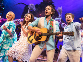 Lisa Howard as Tammy, Alison Luff as Rache, Paul Alexander Nolan as Tully and Eric Petersen as Brick in Escape to Margaritaville. 