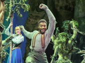 Jelani Alladin as Kristoff and the cast of Frozen. 