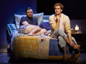 James McArdle as Louis Ironson and Andrew Garfield as Prior Walter in Angels in America.