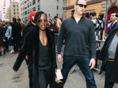 Oscar winner Lupita Nyong'o steps out for opening night of Angels in America.