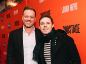 Director Jason Moore and Kinky Boots star Jake Shears attend the Broadway opening of Lobby Hero.