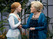 Lauren Ambrose as Eliza Doolittle and Diana Rigg as Mrs. Higgins in My Fair Lady.