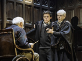 Sam Clemmett as Albus Potter and Anthony Boyle as Scorpius Malfoy in Harry Potter and the Cursed Child.