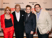 Producer Sonia Friedman, Travesties playwright Tom Stoppard, Travesties director Patrick Marber and producer David Babani get together.