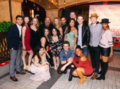 Squad up! Casey Nicholaw poses with the ensemble of Mean Girls, including Nikhil Saboo, Collins Conley, Becca Petersen, Devon Hadsell, Chris Medlin, Ashley Park, Myles Mchale, Iain Young, Kevin Csolak, Kamille Upshaw, Riza Takahashi, Stephanie Lynn Bissonnette, Gianna Yanelli, Ben Cook and Brittany Nicholas.