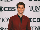 Angels in America Tony nominee Andrew Garfield takes a photo.