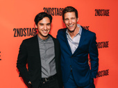 Torch Song's Michael Rosen and Ward Horton are all smiles for the Second Stage gala.