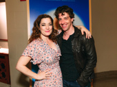 Me and My Girl stars Laura Michelle Kelly and Christian Borle snap a sweet pic on closing night.