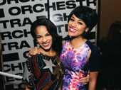 Storm Lever poses with Summer costar Ariana DeBose, who won Outstanding Female Dancer in a Broadway Show.