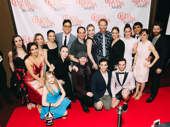 The ensemble of Carousel joins choreographer Justin Peck for a group shot. 