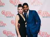 Carousel Outstanding Male Dancer nominee Amar Ramasar joins Alexa Maxwell on the red carpet. 