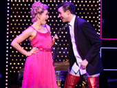 Carrie St. Louis as Lauren and Tyler Glenn as Charlie in Kinky Boots.
