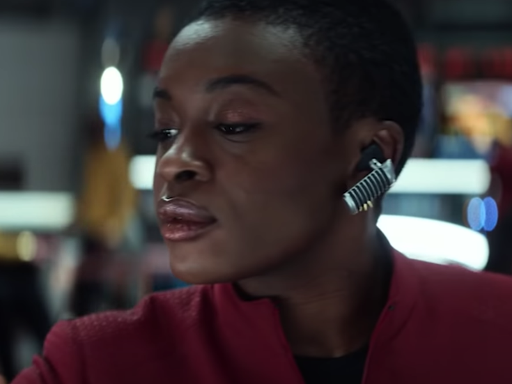 Celia Rose Gooding as Nyota Uhura in "Star Trek: Strange New Worlds&qu...